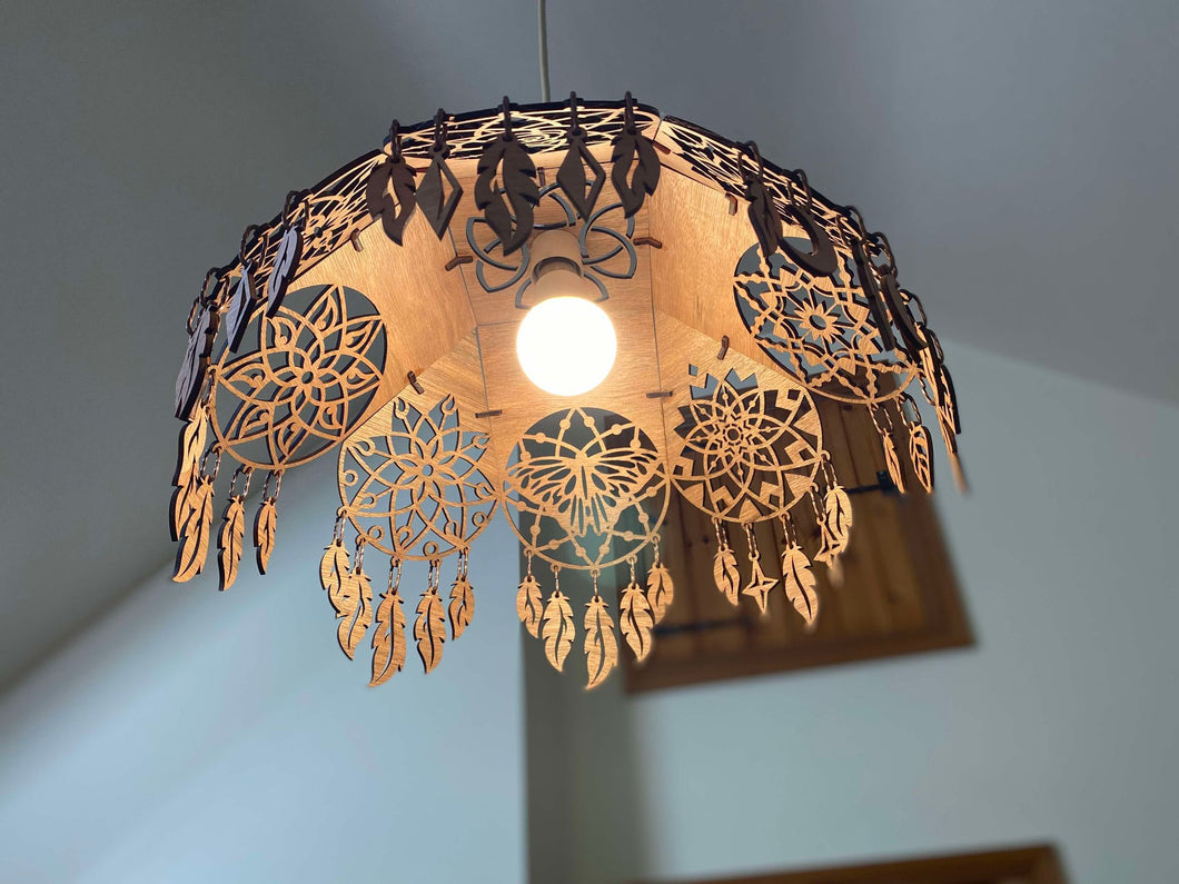 Handmade lampshade - Dream Catchers